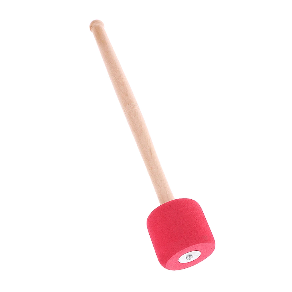 Bass Drum Mallet Stick Foam Mallet Percussion with Wood Handle for Drummer Bands Musical Playing Parts