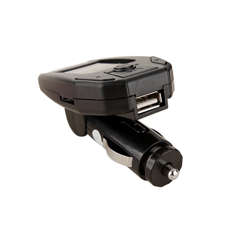DHKEJI Cigarette lighter car MP3 Bluetooth player FM transmitter ABS material independent audio interface car USB charger