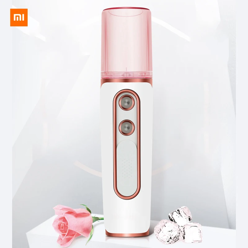 Xiaomi увлажнитель с двойным отверстием, нано-распылитель, прибор для подачи воды, зарядка Xiomi, портативный прибор для подачи воды с внешним аккумулятором