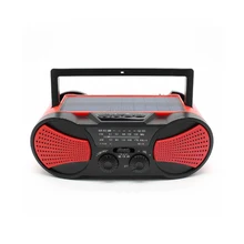 Solar Power WB Crank Emergency Power Bank Hand Crank Self Powered AM/FM Weather Portable Radio 2000mAh Rechargeable