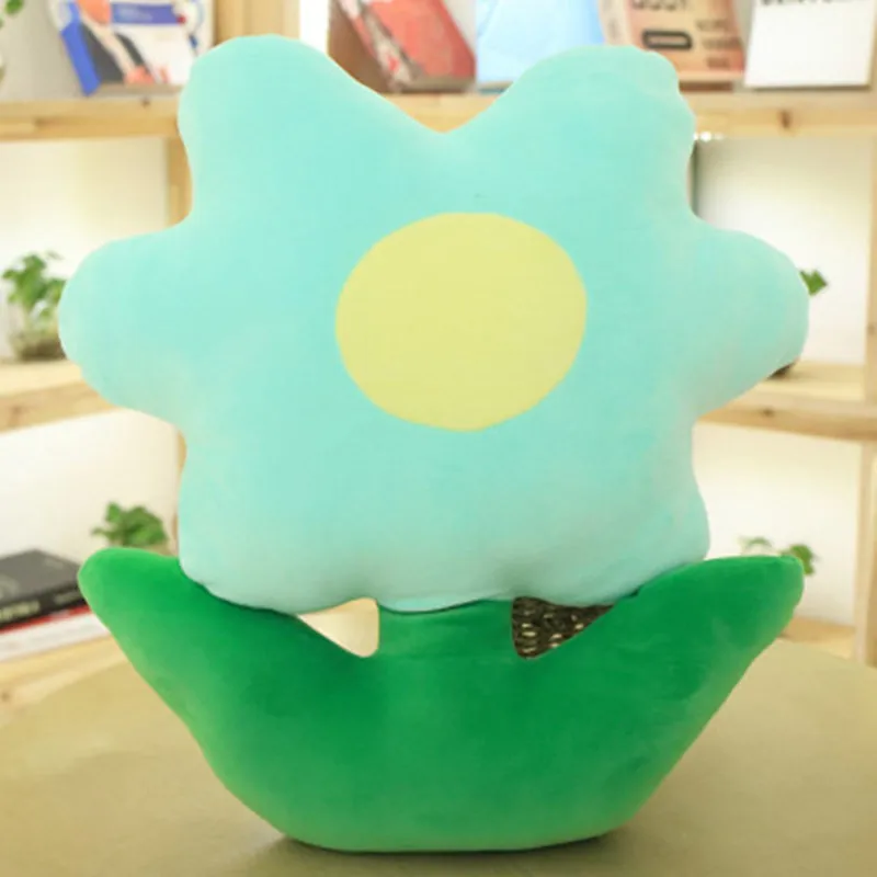 light green 40X48 см ins цветок подушки милые плюшевые игрушки мультфильм творческий день Святого Валентина подарок задний диван украшения - Цвет: light green