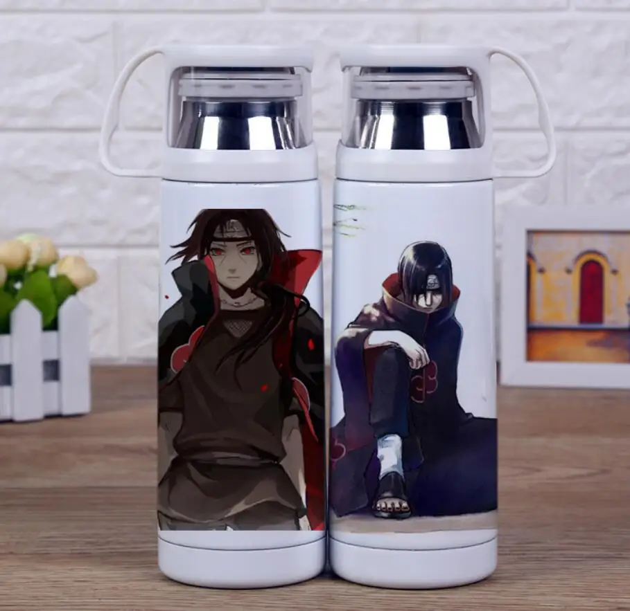Термос Наруто Узумаки с крышкой термос Хатаке Какаши Учиха Itachi Подарочная чашка
