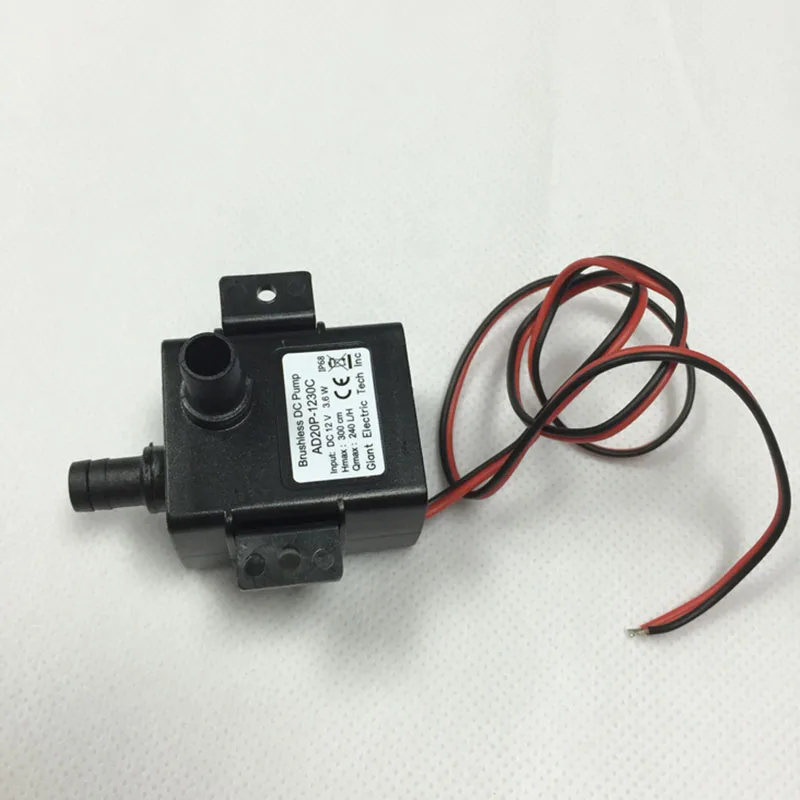 Новый ультра тихий DC 12V 4 2 W 240L/H водостойкий Бесщеточный насос погружной водяной