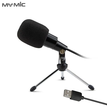 

My Mic CM01U condenser recording studio computer USB microphone with tripod stand for gaming live steaming