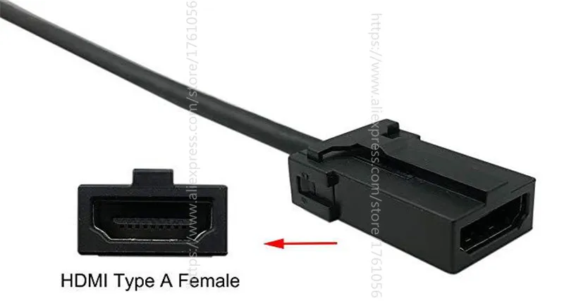 Высокоскоростной HDMI 1,4 E папа-тип A Женский Видео Аудио кабель 1,5 м автомобильный