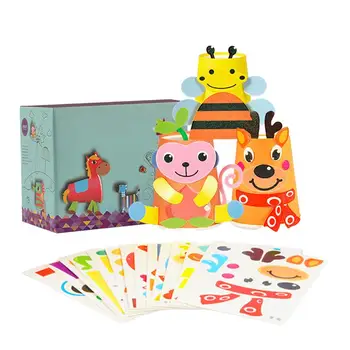 

1 Set of Fashion Paper Crafts and Arts Kit Preschool Crafts Toys for Toddler Kids