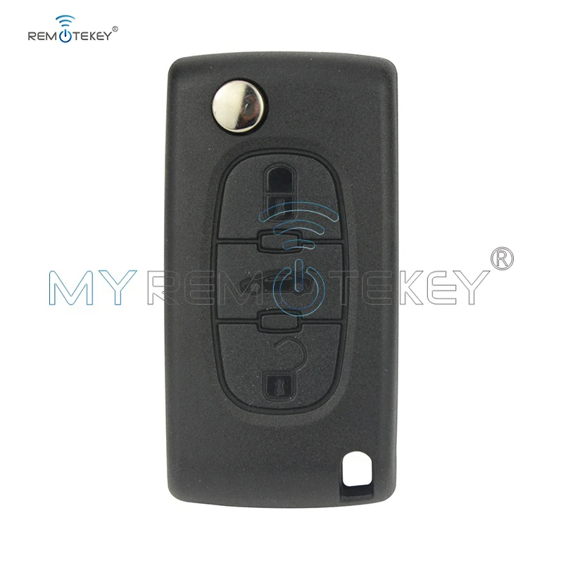 Remtekey CE0523 удаленное ключи 3 кнопки ключ силиконовый чехол для peugeot ключ для ключ Citroen спросить 433 МГц ID46-PCF7941 HU83 - Количество кнопок: complete key