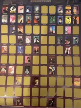 Decoración de la parte superior del hogar, póster de Anime rascador, lista de cubo de Anime, iconos artísticos prémium, gran regalo para los fanáticos del Anime, 100