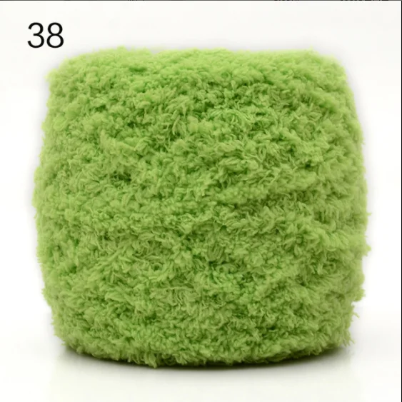 38 Mylb Коралловая бархатная шерстяная пряжа DIY ручная вязка брошь игла Детская куртка кукла ручная вязка шерсть - Цвет: 38