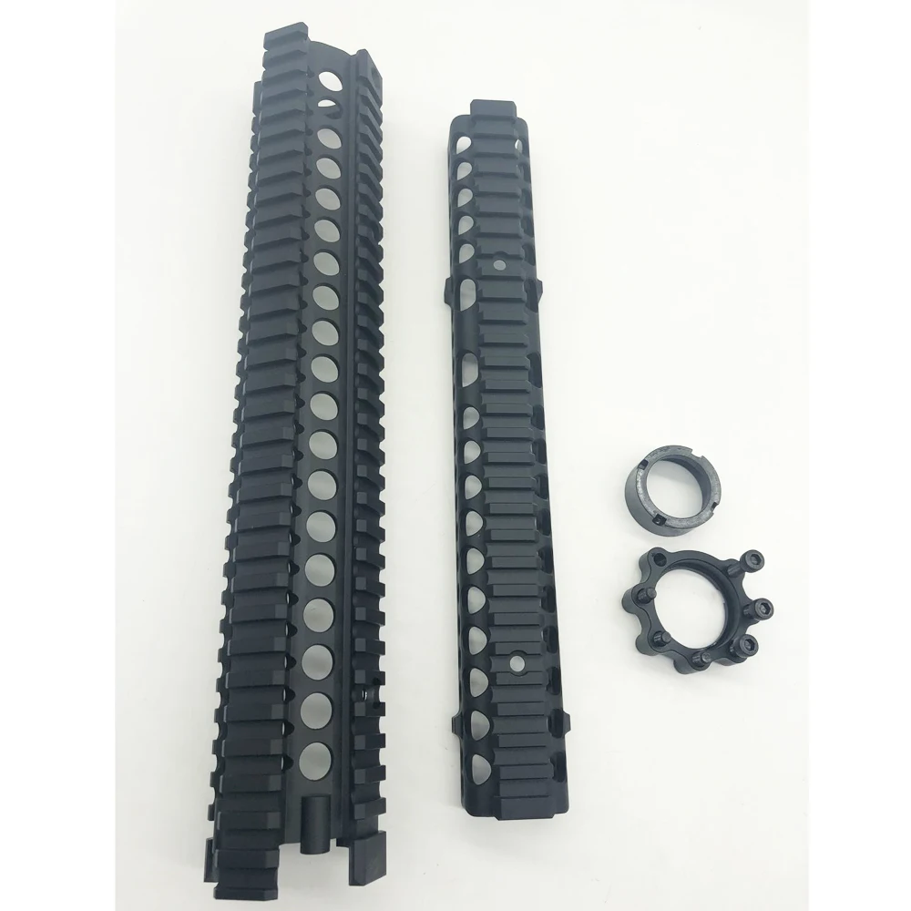 Черная анодированная 12 7 дюйма MK18 RISII Quad Handguard Rail Split две части ручная защита из