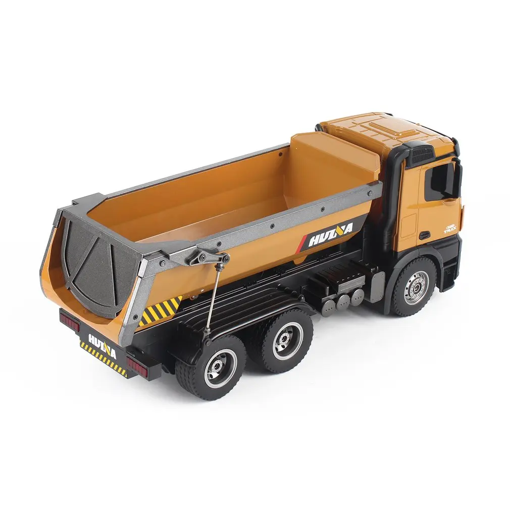 HUINA 1573 1/14 10CH Alloy RC Dump Trucks Toy Engineering Construction Remote Control Car Vehicle Toy RTR RC Truck Gift for Boys HUINA 1573 1/14 10CH Alloy RC Dump Trucks Toy Engineering Construction Remote Control Car Vehicle Toy RTR RC Truck Gift for Boys