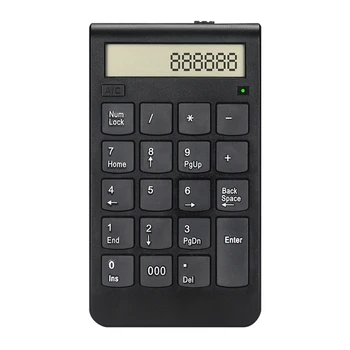 

19 Keys Usb Number Keyboard 2.4G Digital Display Rechargeable Wireless Numeric Smart Keypad Office Supplies