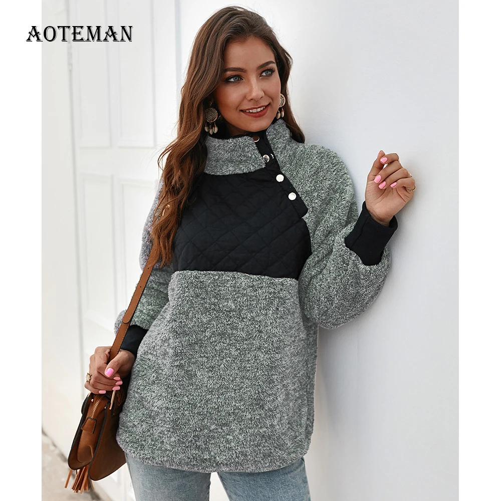 Осенне-зимние толстовки свитшоты для женщин 2020 повседневный Женский пуловер