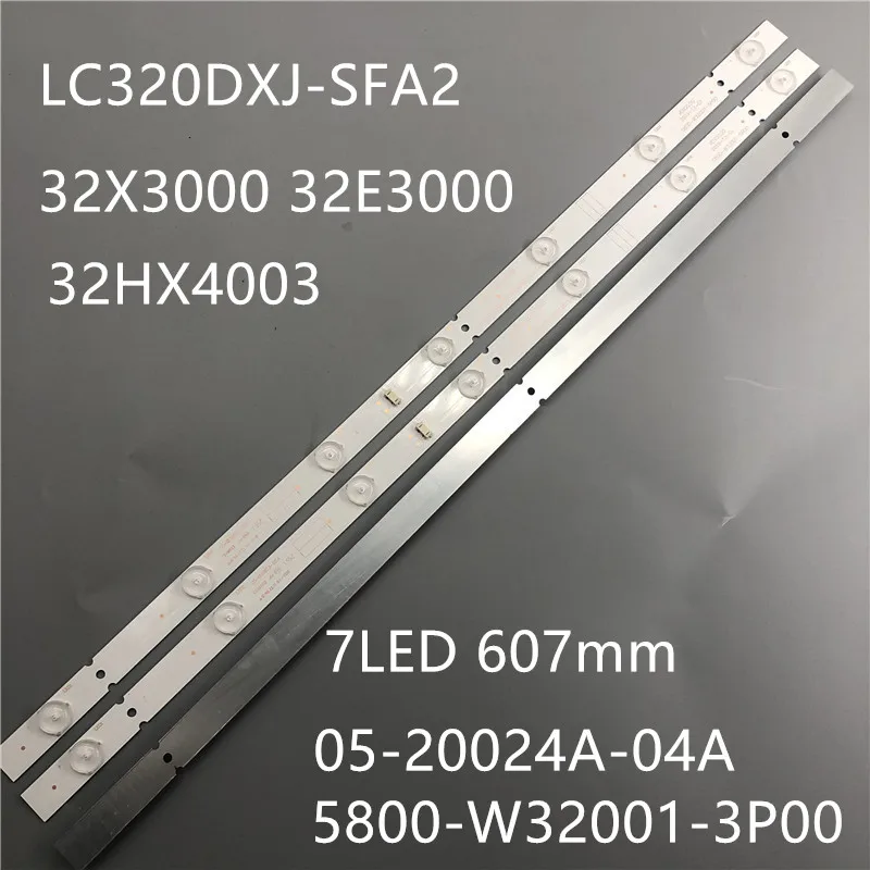 3 шт. светодиодный подсветка полосы для 32X3000 32E3000 32HX4003 5800-W32001-3P00 0P00 05-20024A-04A LC320DXJ-SFA2