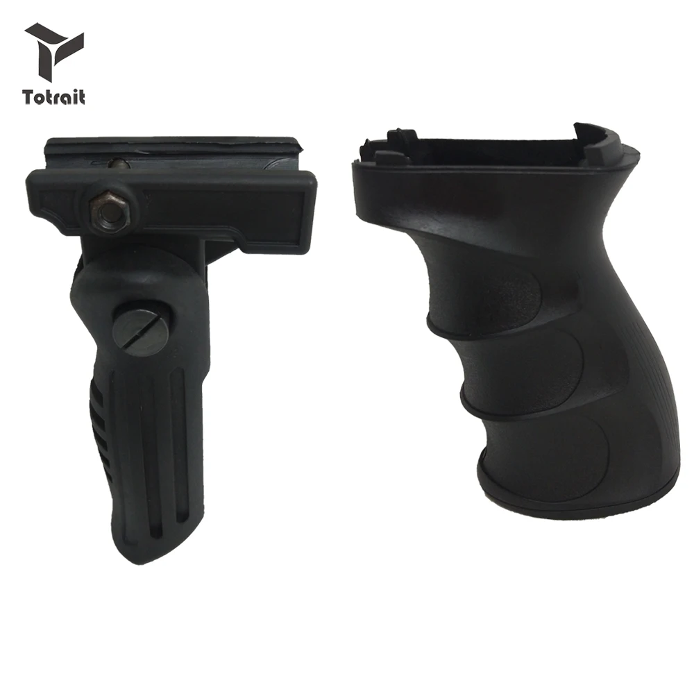 

TOtrait Tactical AK47 Vertical Grip ABS Handle Foregrip 20mm Rail Pistol Rifle Grip Picatinny Hunting Accessories Set