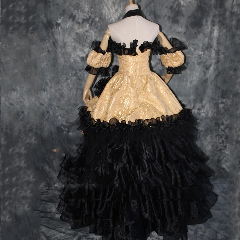 Custom size VOCALOID Kagamine Rin cosplay costume female party dress uniform Halloween costumes for women Anime clothes outfits