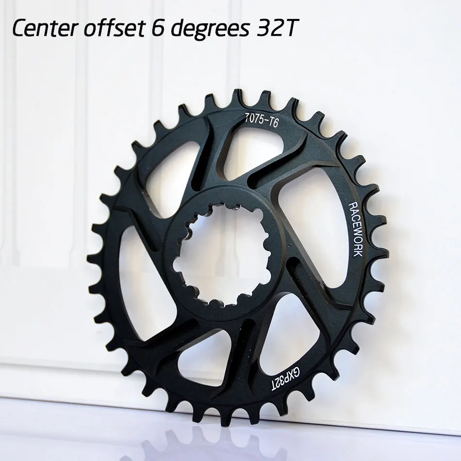Бесплатно deliv RACEWORK Fahrrad кеттенблат 32 34 36 38t Engen Breite Fahrrad кеттенблат мех GXP XX1 XO CNC AL7075 KurbelFahrrad