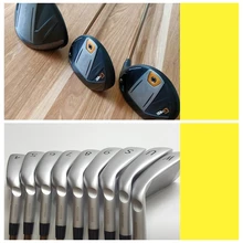 12 шт.- G400 Гольф Драйвер фарватера Утюги 456789WUS Гольф-клубы полный комплект G400 с графитовым валом головной убор