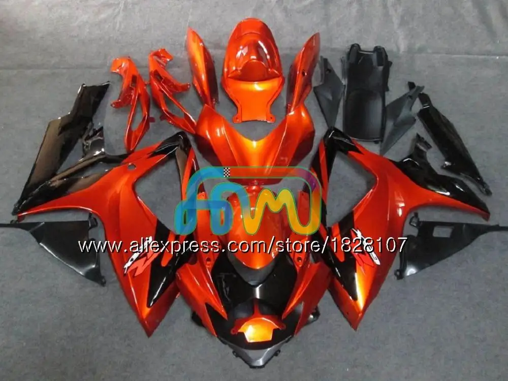 No. 20 orange Лидер продаж перламутровый синий+ майка K6 для SUZUKI GSXR 750 600 600CC 750CC GSX-R750 95BS. 1 GSXR750 GSXR-600 K6 GSXR600 06 07 2006 2007 обтекатели - Цвет: No. 20 orange