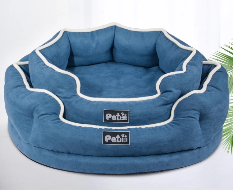Four Seasons Pet Kennel Soft Velvet Pet Nest For Cats Dogs Washable Pet Dog Sleeping Mat Memory Cotton Dogs Sofa Bed Cats Nest (1)