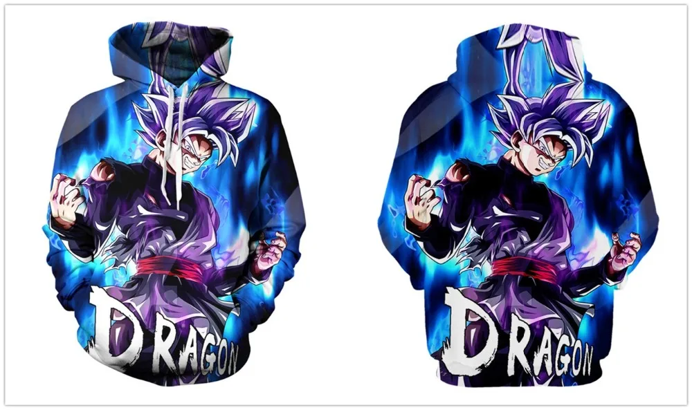 Dragon Ball Z Strong Goku 3D пуловер с капюшоном крутой мужской женский спортивный костюм уличная Толстовка Harajuku толстовки с капюшоном размера плюс