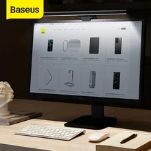 Baseus kademesiz karartma göz bakımı LED masa lambası bilgisayar PC monitörü ekran asılı ışık LED okuma USB Powered lamba