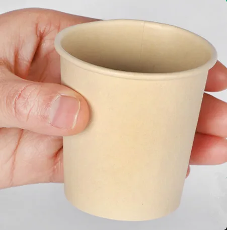 cup 100 шт 100 мл маленькая одноразовая кофейная чашка 4 унции вино молоко чай йогурт фруктовый сок мини вкус Чашки Десерт бумажные кружки с крышками - Цвет: cup