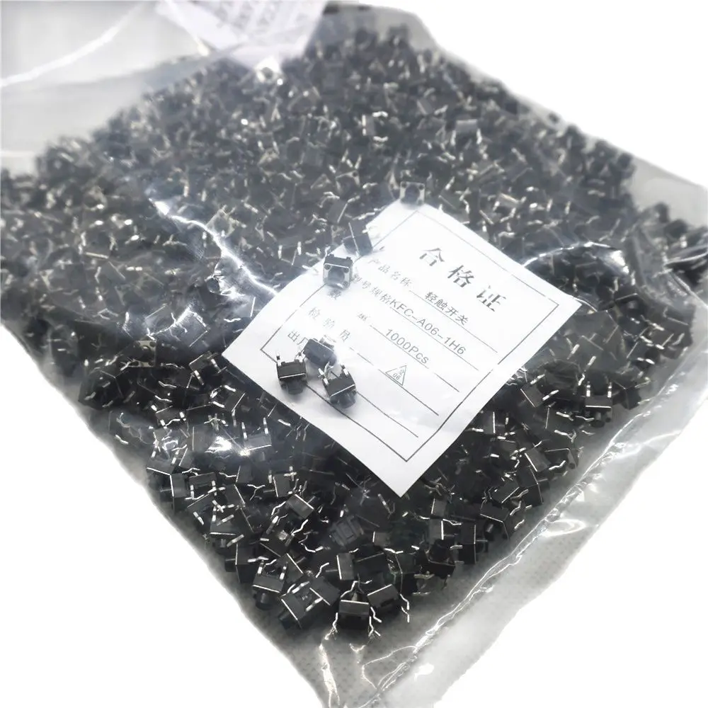 200pcs Touch Micro Switch Push Button 6*6*6 mm 6X6X6 Tactile SWITCHES BUTTONS 6x6x6mm DIP-4 Dropshipping | Обустройство дома
