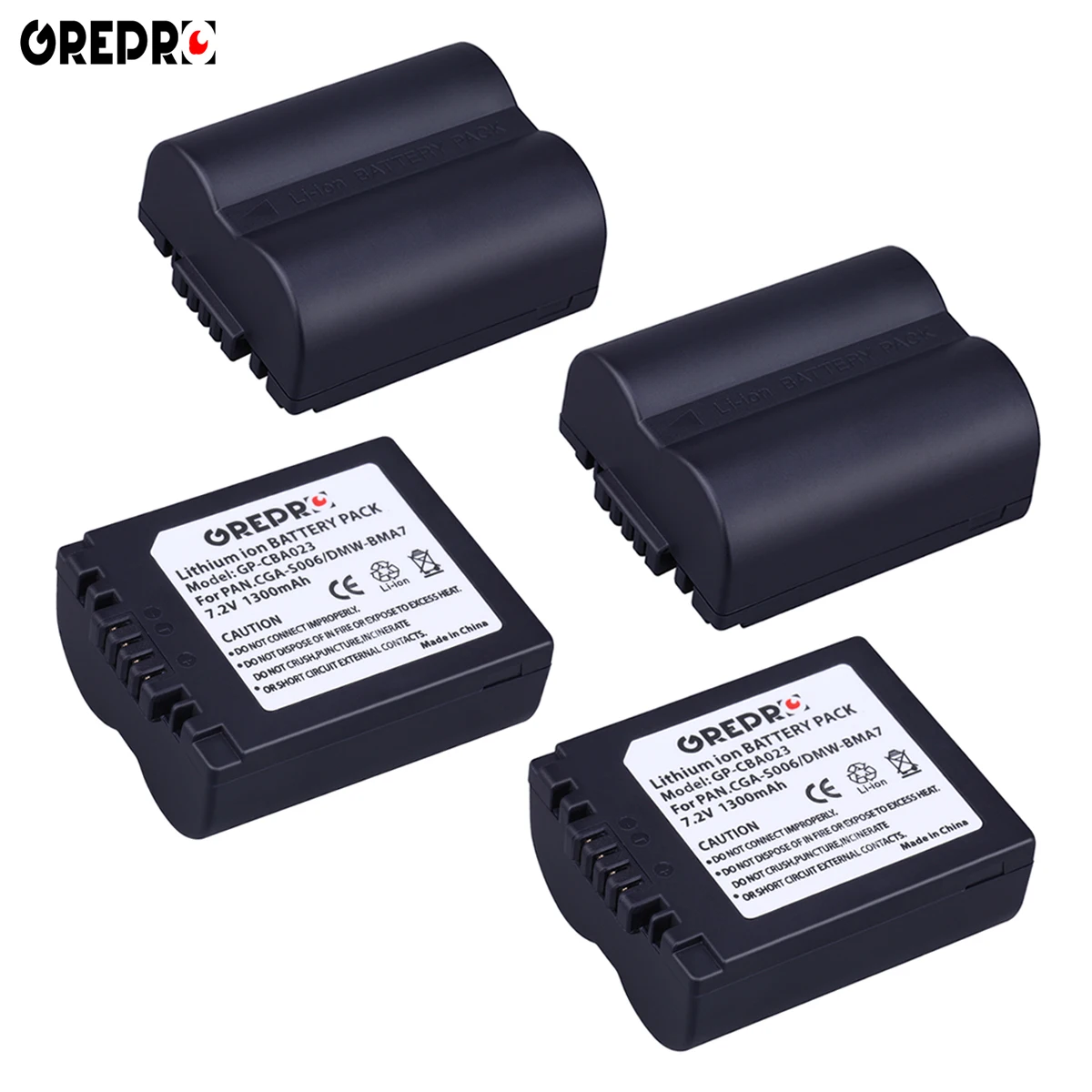 4x CGA-S006 DMW-BMA7 батареи и зарядное устройство для Panasonic Lumix DMC-FZ50, DMC-FZ38, DMC-FZ35, DMC-FZ30, DMC-FZ28, DMC-FZ18