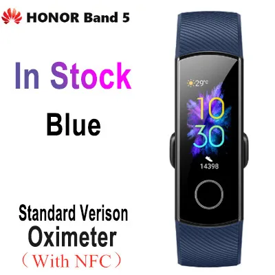 Умный Браслет huawei Honor Band 5 с NFC оксиметром, цветным экраном, монитором сердечного ритма, фитнес-трекером, водонепроницаемым браслетом - Цвет: 17