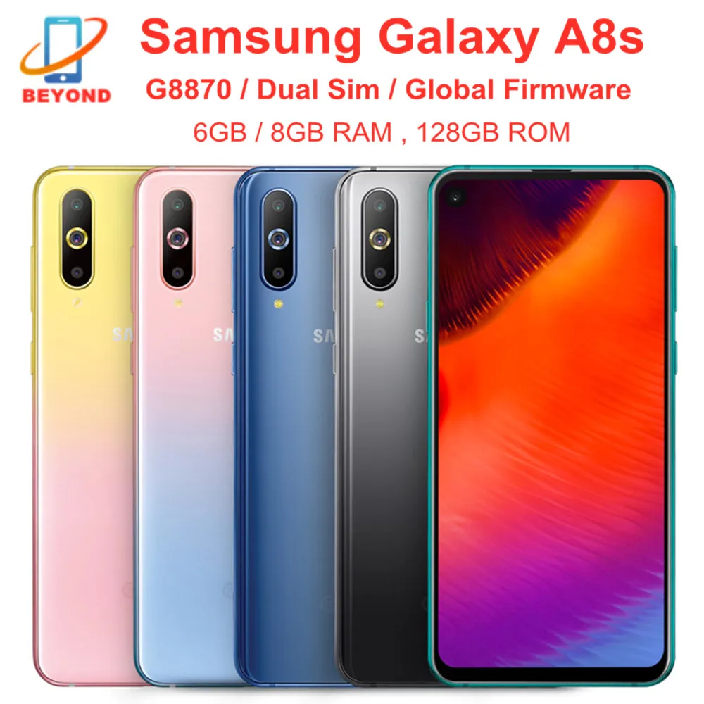 Оригинальный мобильный телефон Samsung Galaxy A8s G8870 две Sim-карты 6 гб/8 гб озу 128 пзу
