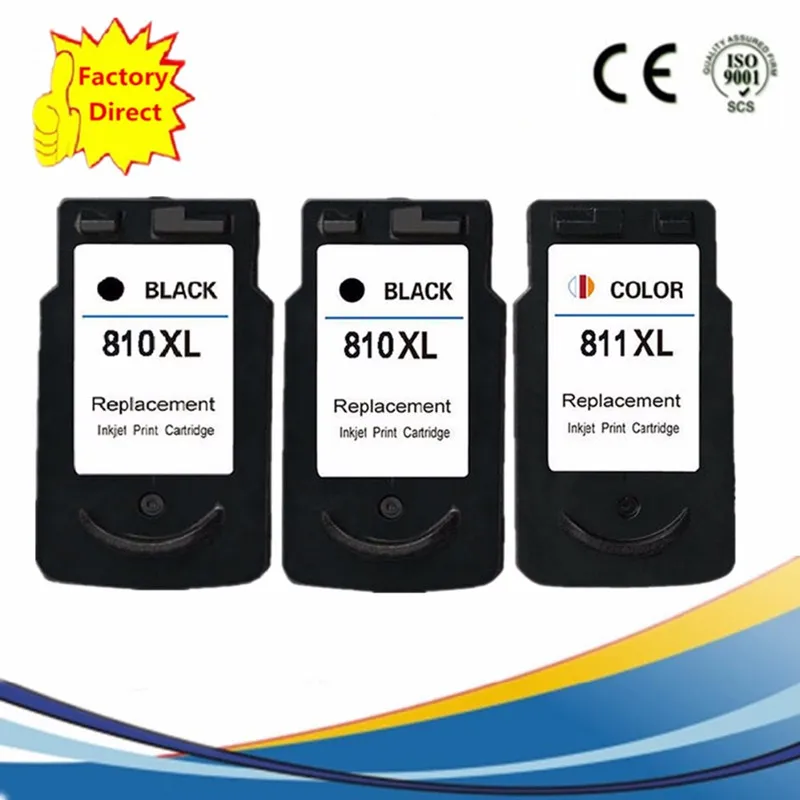 1SET 1BK PG-810XL PG 810XL PG810XL чернильные картриджи многоразовых картриджей для Canon Pixma MP 245 237 258 268 276 287 486 496 497 MX 328 338 347 - Цвет: 1SET 1BK