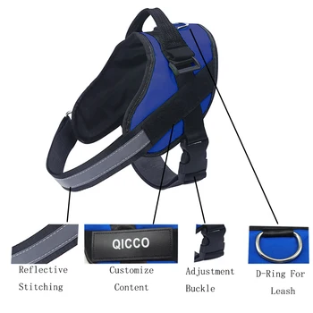 

Personalized ID Custom Patch Velcro Reflective Adjustable Dog Harness Fashion Vest For small large Dog Outdoor Pet Accessories