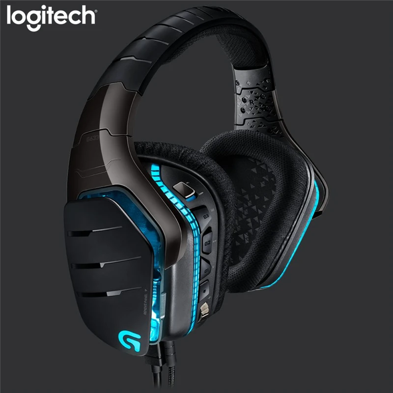 Logitech G633 Artemis Spectrum RGB 7.1 Surround Sound Gaming Headphones Microphone Head For Mouse Gamer Overwatch DOTA PUBG LOL Logitech G633 Artemis Spectrum RGB 7.1 Surround Sound Gaming Headphones Microphone Head For Mouse Gamer Overwatch DOTA PUBG LOL