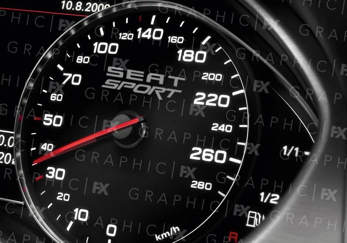 

For x6 Seat Cupra Ibiza Sport Speedometer Speedo Logo Vinyl Interior Decals Stickers