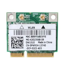 Adaptateur de carte WiFi double bande 802.11a/b/g/n DW1510 Mini PCIE BCM94322 