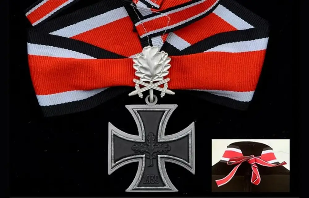 1957 версия Рыцарский крест Железного креста с лентой самая высокая награда для Германии с сертификатом и коробкой - Цвет: D