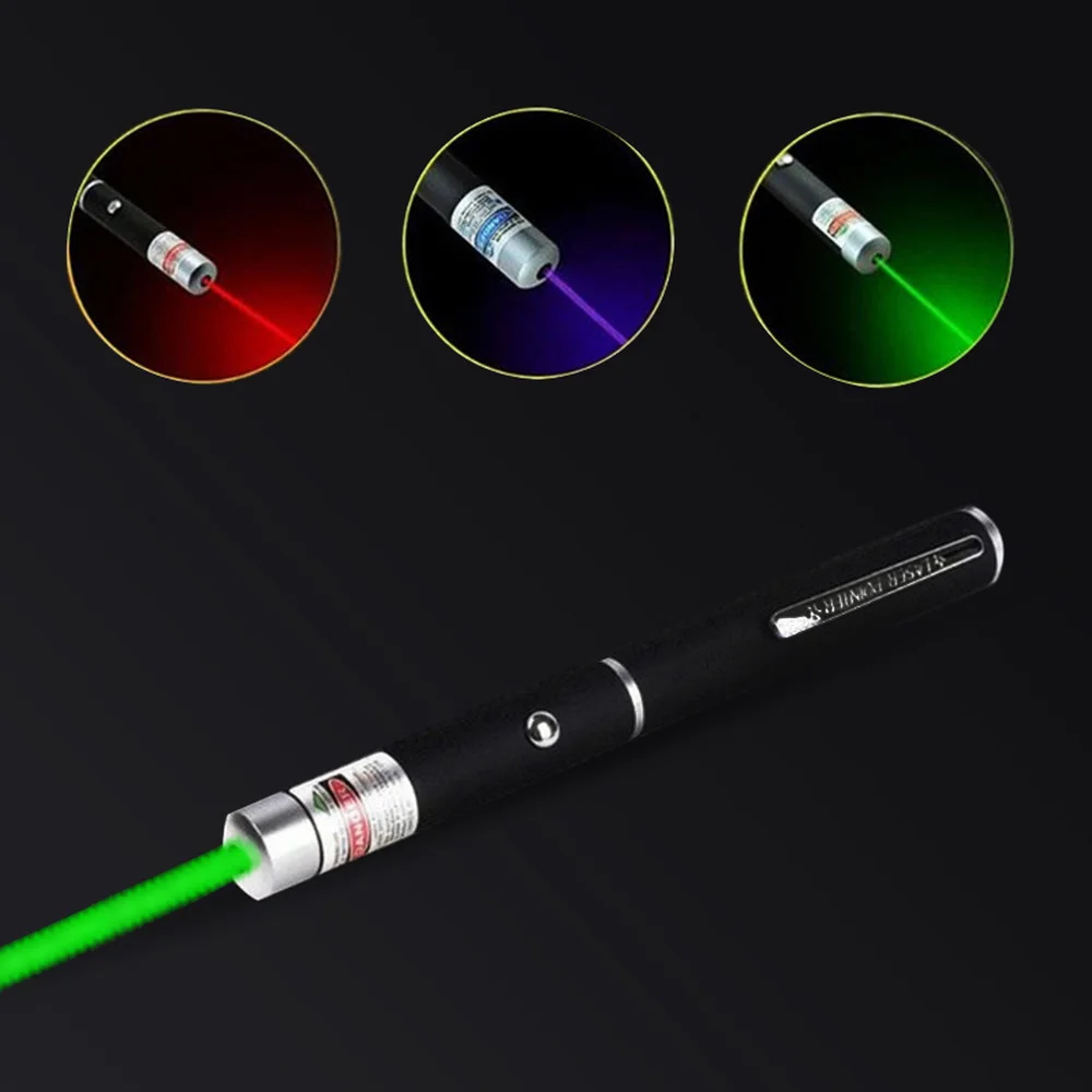5 мВт Лазерная 650нм мощная красная фиолетовая зеленая лазерная указка ручка