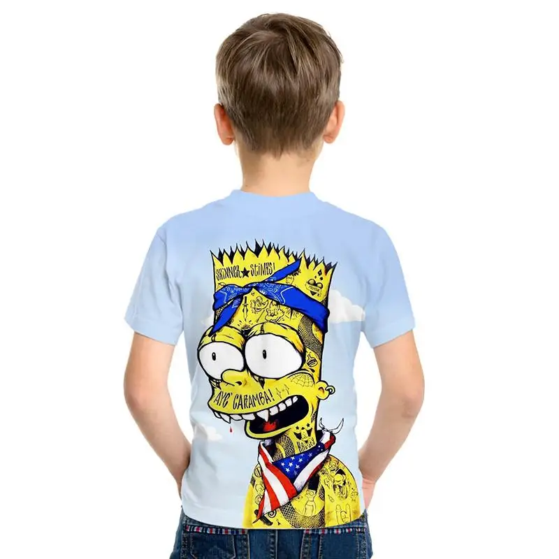 Camiseta con estampado RU 3D с мультяшными принтами, Camiseta con estampado RU 3D camiseta de manga