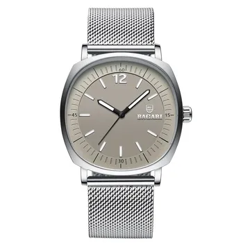 

Gorben Mesh Belt Men Business Stainless Steel Quartz Watch Male Clock Fashion Military Sports Wristwatches Wrist Watch