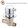 MTTUZK 1 Way Output Brass Thermostatic  Shower Faucets Wall Mounted Cold Hot Water Mixing Valve Thermostatic Shower Valve ► Photo 3/6