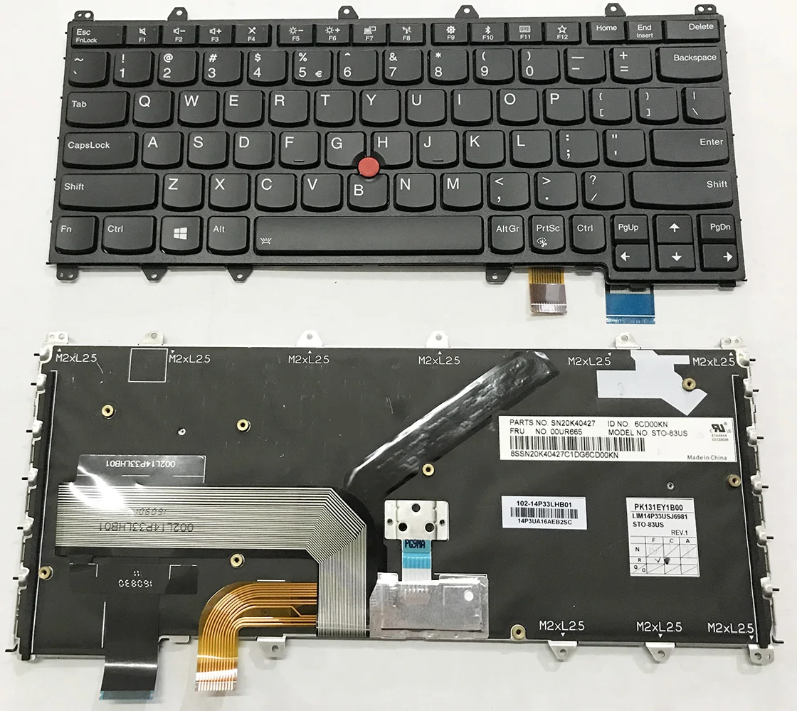 US/UK/SP Backlit Laptop keyboard For Lenovo YOGA 260 260S 370 X380