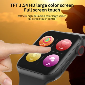 

Smart Watch Full Touch Screen Heart Rate Blood Pressure Sports Tracker Fitness For Apple IOS Android