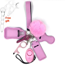 Ensemble de porte clés d'alarme personnel pour femmes, pour auto défense, sécurité pour auto Protection, pour filles