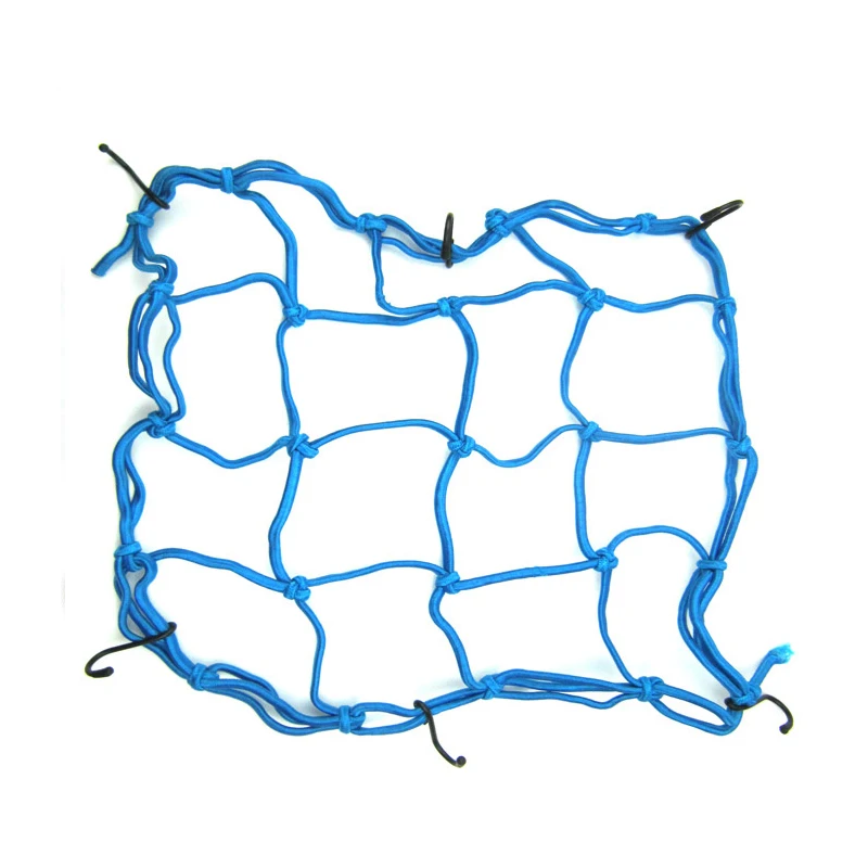 Сетка для мотоциклетного шлема 30*30 см банджи грузовая сетка мотоциклетный багажный шлем с сеткой держатель бак сетка аксессуары для мотоцикла ATV XL - Цвет: Blue
