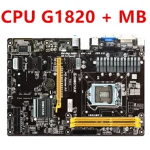 Usado 6gpu 6pci-e mineração profissional btc pro usado para biostar tb85 g1820 desktop placa-mãe b85 lga 1150 ddr3 4g sata3 usb3.0