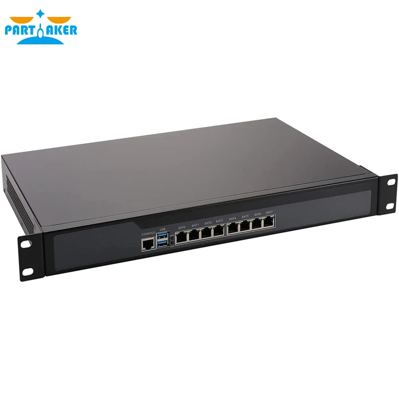 Partaker R14 Firewall Appliance 8*Intel I211 Gigabit Ethernet Router Server VPN with Core i3 2328M CPU 19 Inch 1U Rackmount