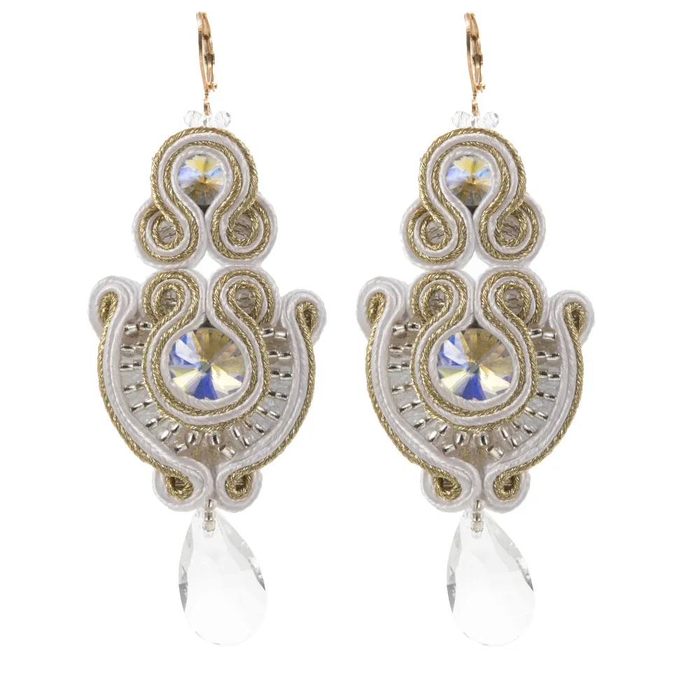 KPacoTa 2023 Women spring New Fashion Earrings for Women Vintage Soutache Handmade Luxury Tassel Earrings Jewelry Party Gift