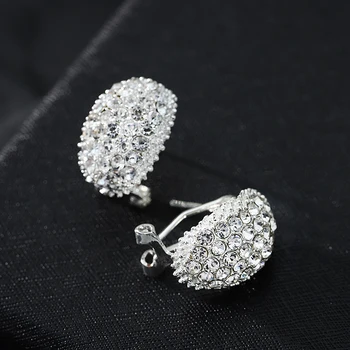 

Classic Design Romantic Jewelry 2020 Fashion AAA Cubic Zirconia Stone Stud Earrings For Women Elegant Wedding Jewelry Gift