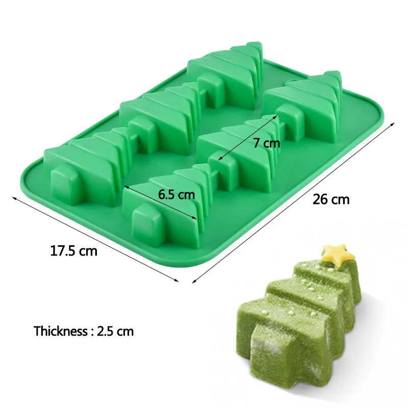 3 стиля силиконовая форма для кекса DIY Рождественская елка украшения формы для выпечки выпечка торта ко дню рождения лоток инструменты для тортов